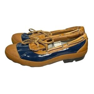 UGG Australia Ashdale Slip On Waterproof Duck Shoes Women’s Size 8 Blue Loafers